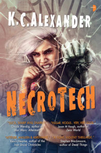 The cover of Necrotech by K.C. Alexander